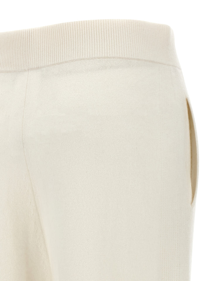Max Mara White Cashmere Casual Pants