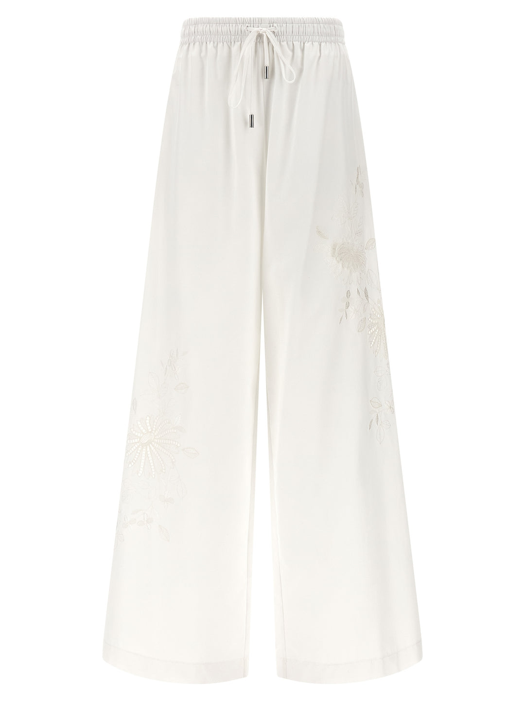 Ermanno Scervino White Cotton Casual Pants
