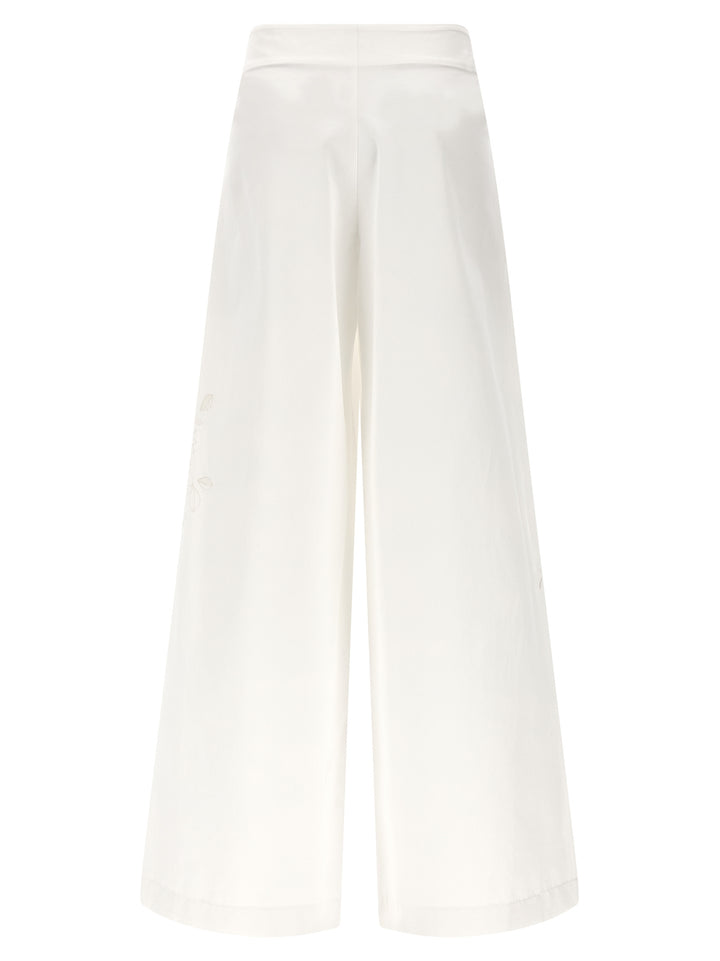 Ermanno Scervino White Cotton Casual Pants