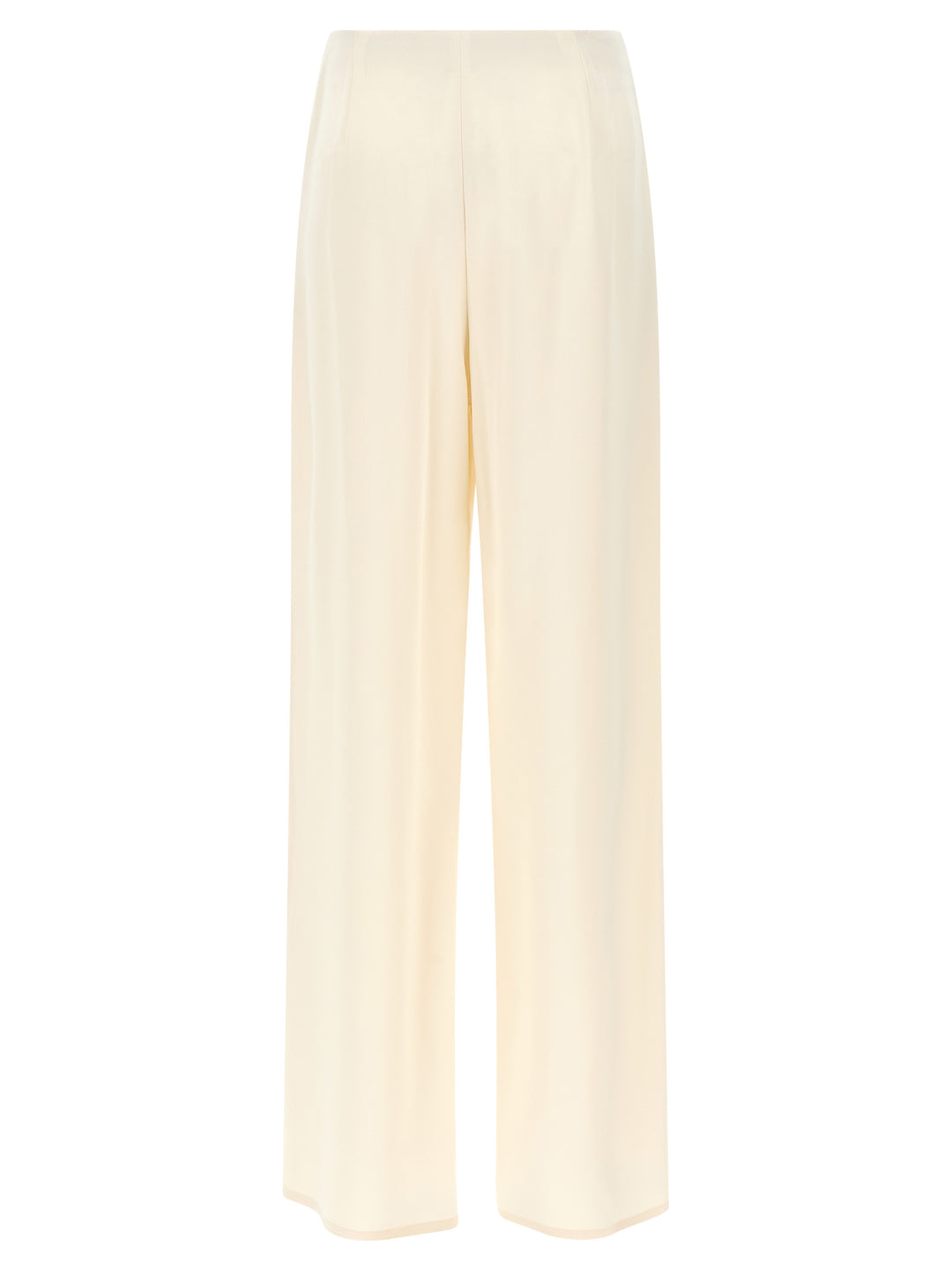 Max Mara White Silk Casual Pants