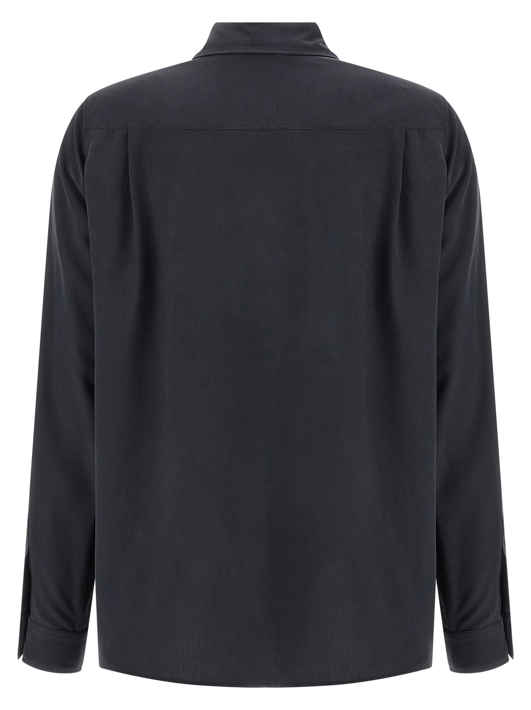 Max Mara Gray Silk Blouse