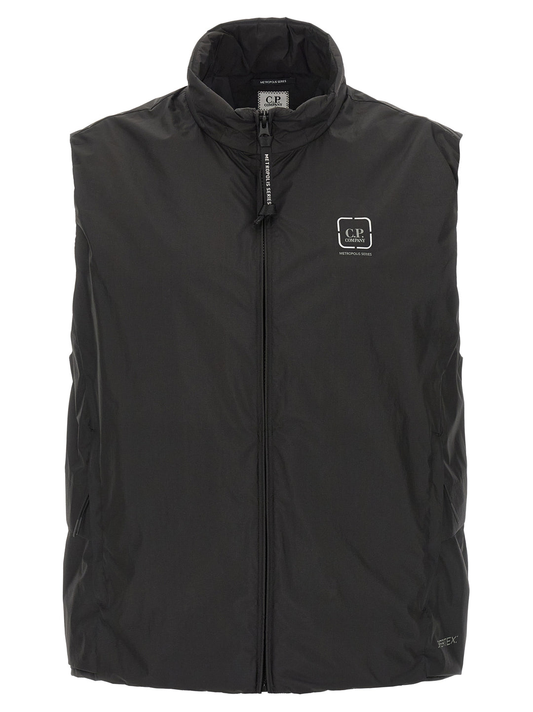 C.P. Company Black Polyamide Sleeveless Jacket