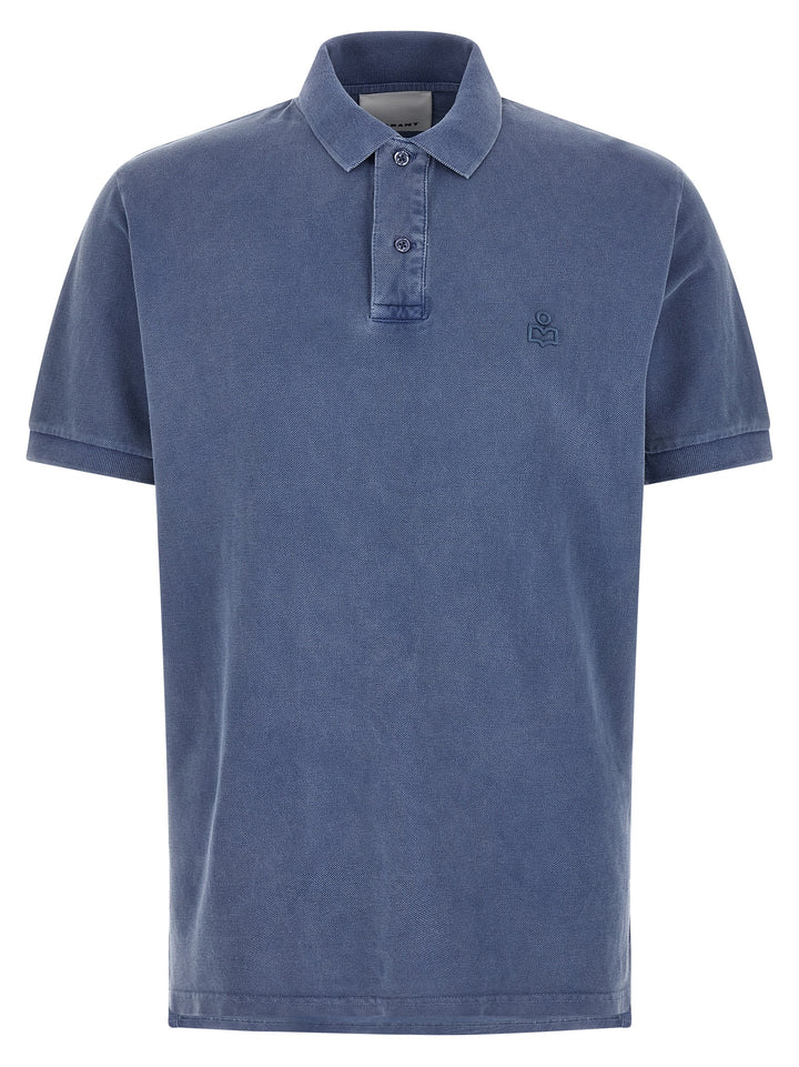 Isabel Marant Blue Cotton Polo Shirt