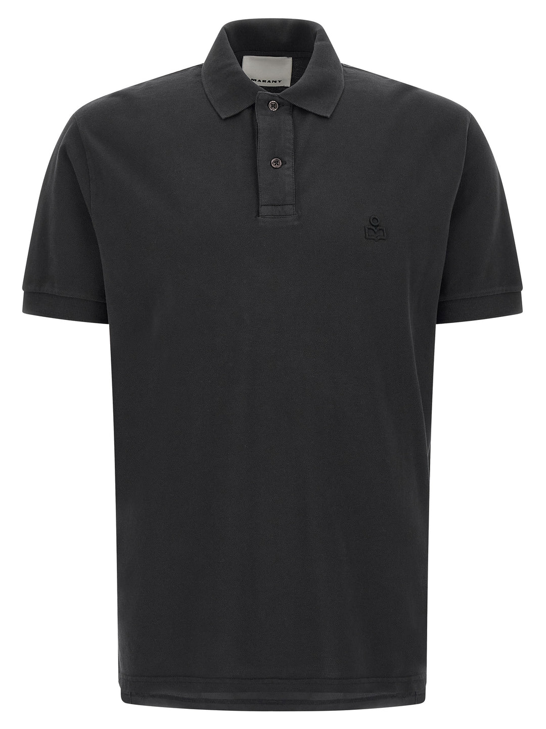 Isabel Marant Black Cotton Polo Shirt