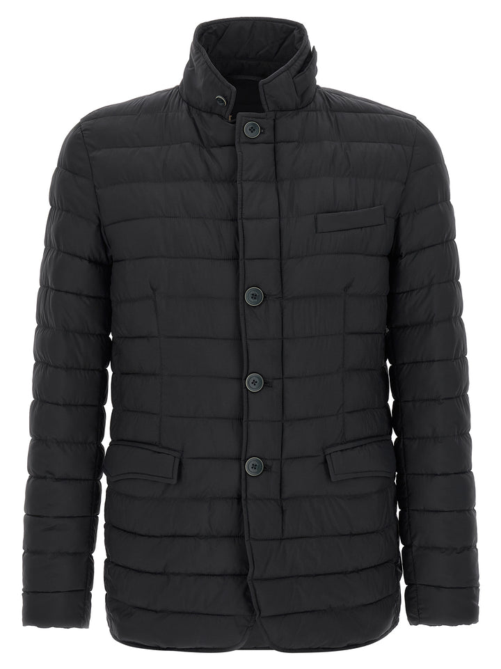 Herno Blue Polyamide Full-Length Jacket