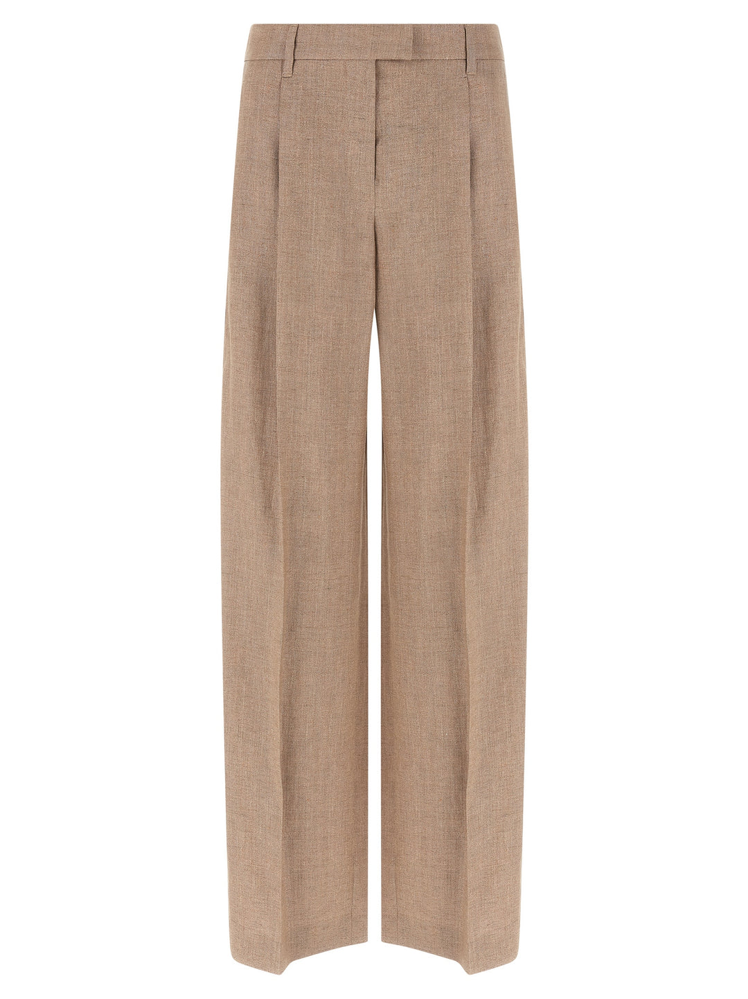 Brunello Cucinelli Multicolor Linen Flared Pants