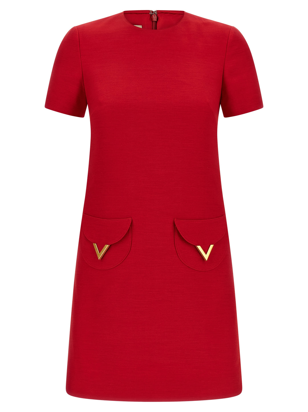 Valentino Garavani Multicolor Virgin Wool Short Dress