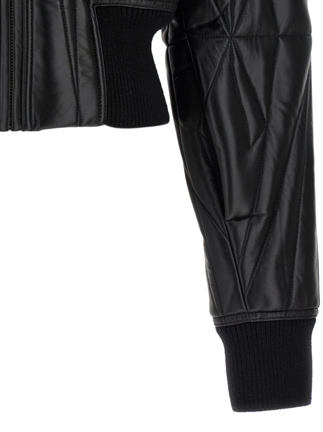 Rick Owens Black Lamb Leather Leather Jacket