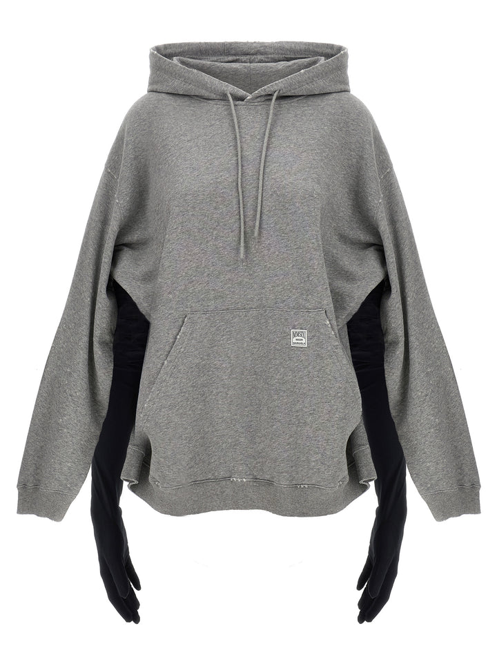 MM6 Maison Margiela Gray Cotton Short Dress