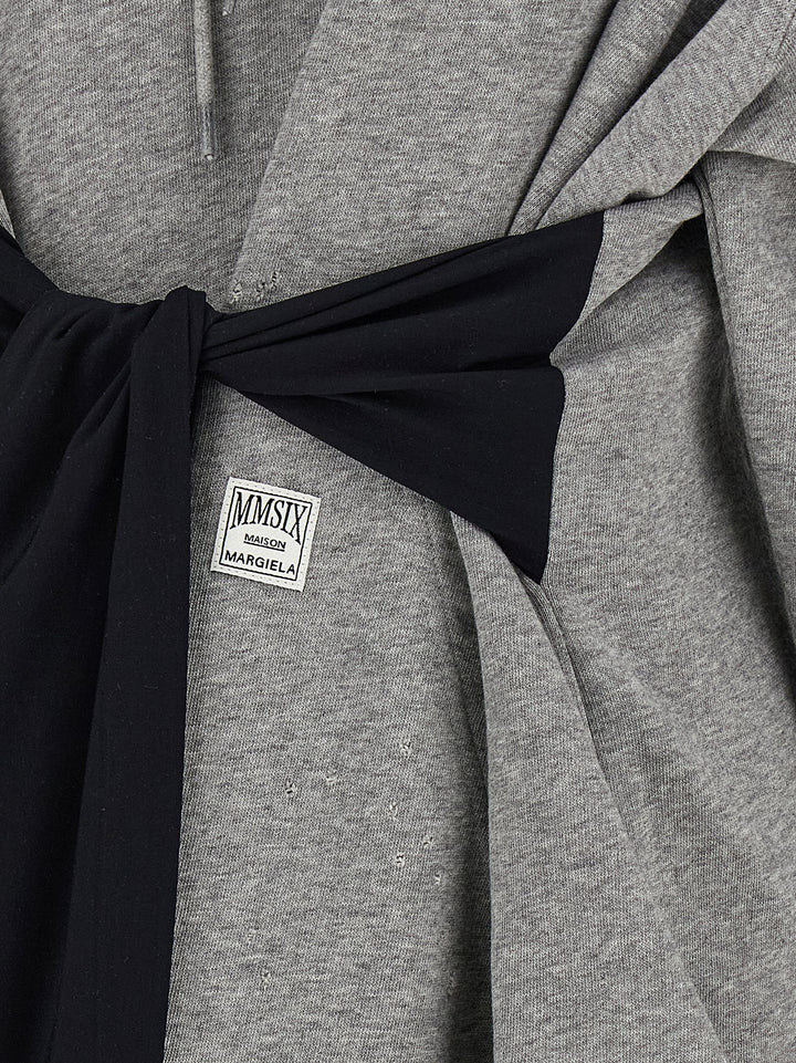 MM6 Maison Margiela Gray Cotton Short Dress