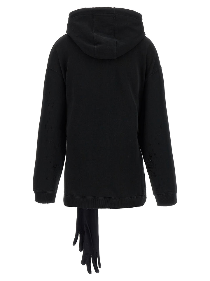 MM6 Maison Margiela Black Cotton Short Dress