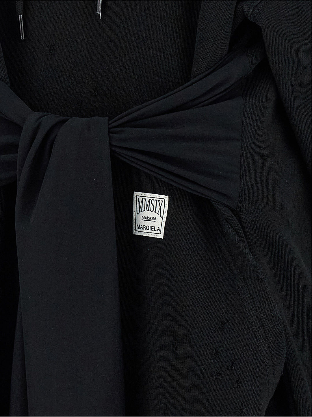 MM6 Maison Margiela Black Cotton Short Dress