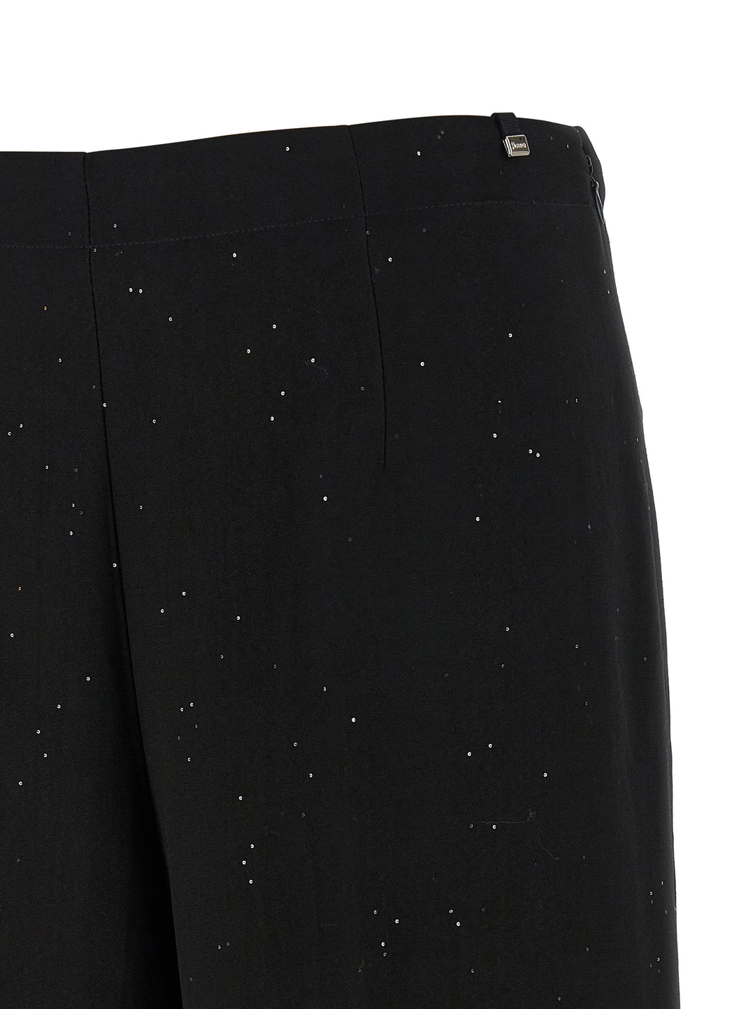 Herno Black Viscose Pants