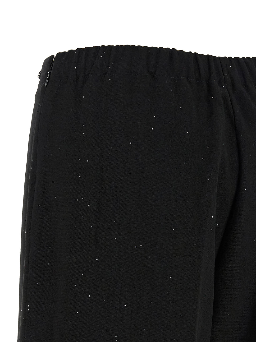 Herno Black Viscose Pants