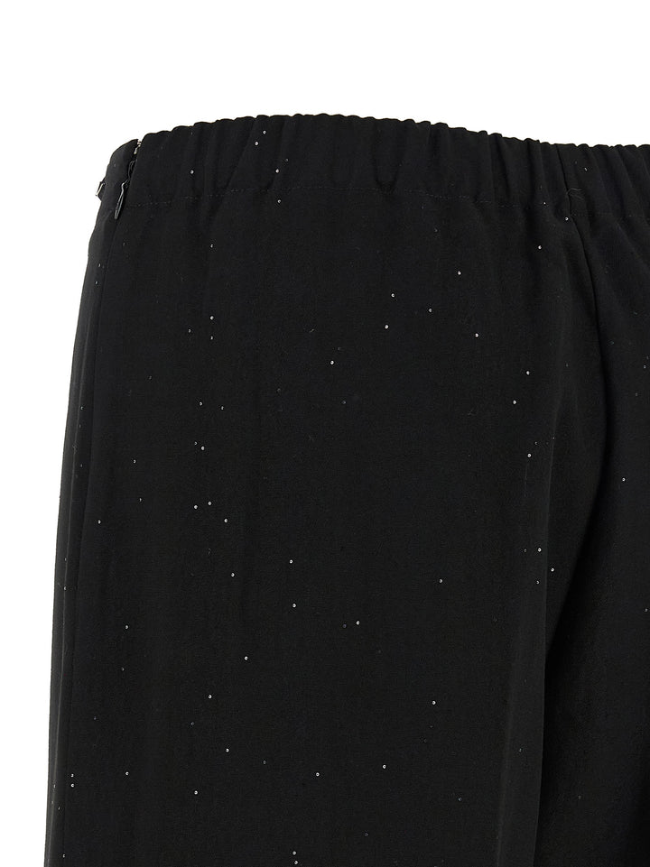 Herno Black Viscose Pants