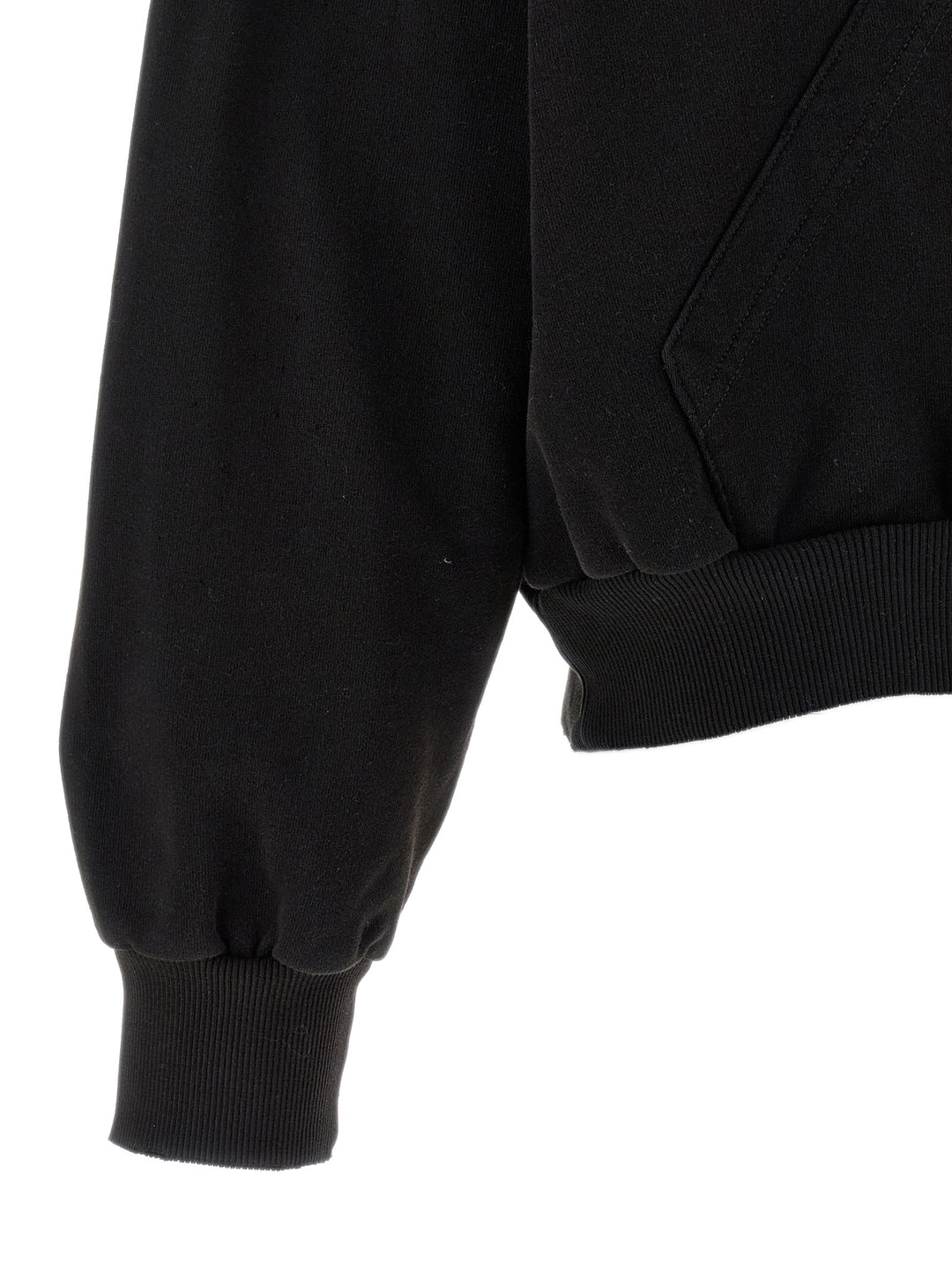 MM6 Maison Margiela Black Cotton Sweatshirt