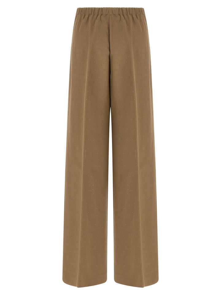 Herno Brown Viscose Casual Pants