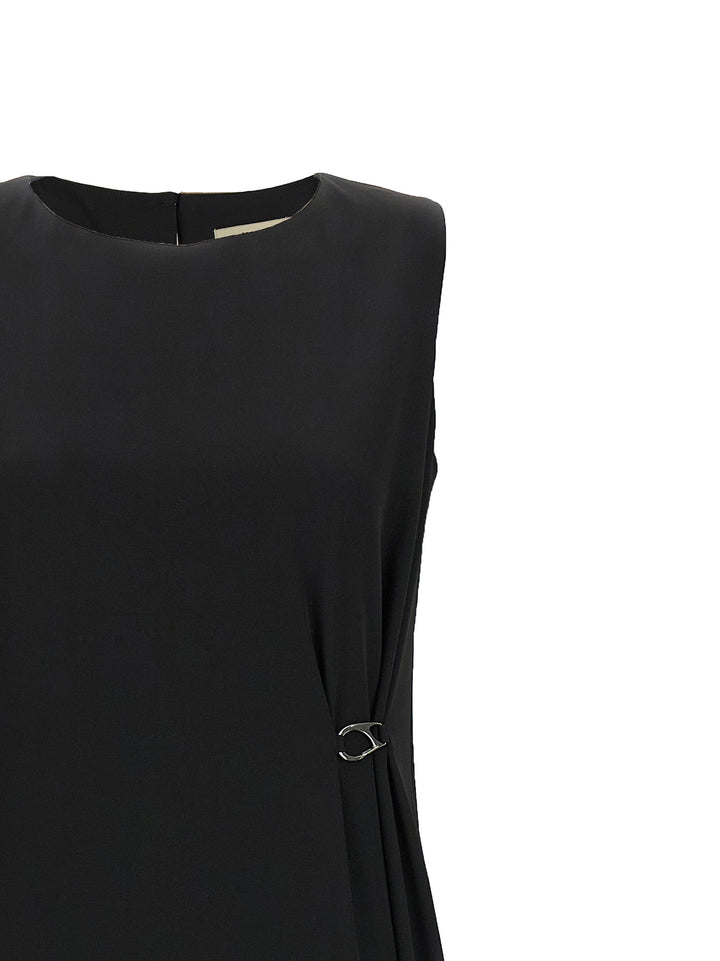 Herno Black Polyester Long Dress