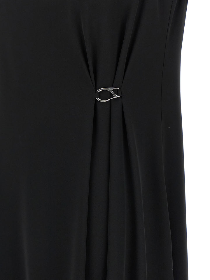 Herno Black Polyester Long Dress