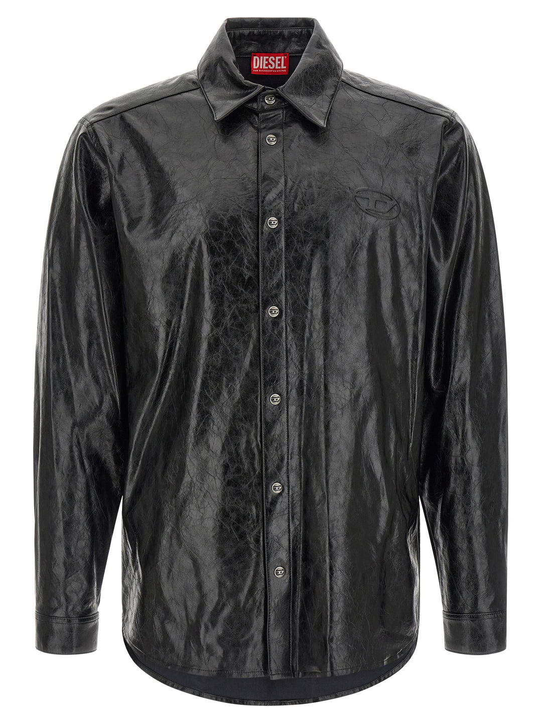 Diesel Black Viscose Blouse