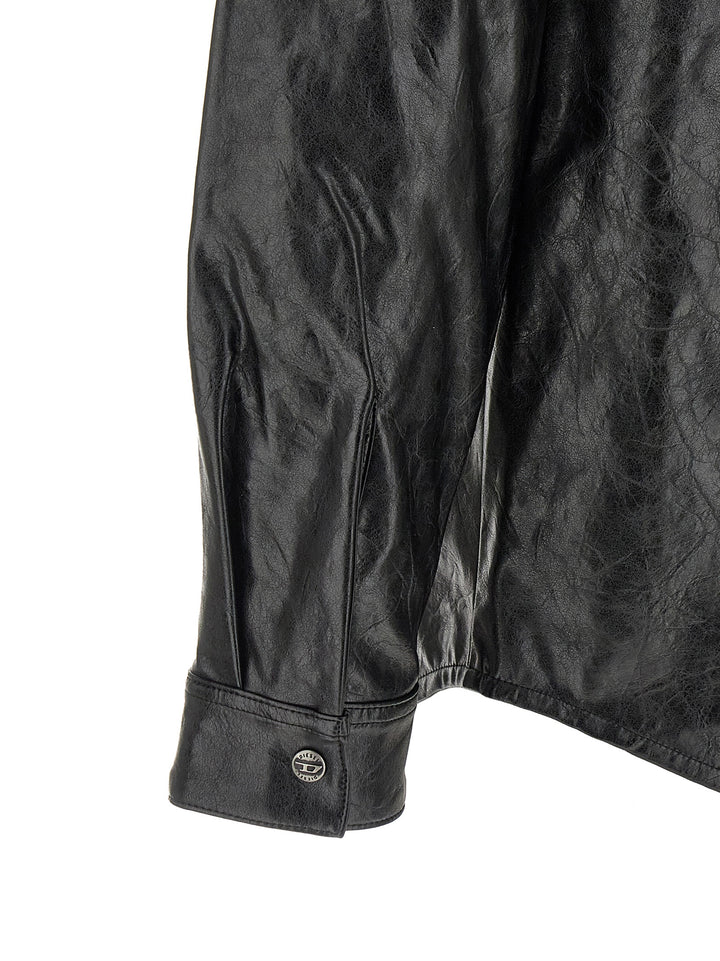 Diesel Black Viscose Blouse