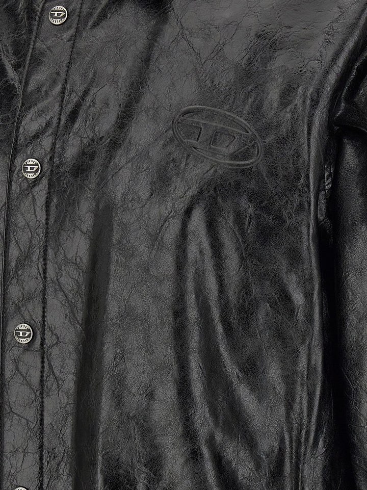 Diesel Black Viscose Blouse