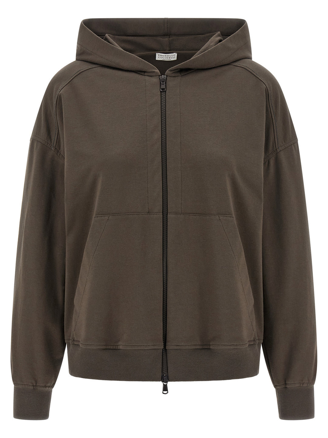 Brunello Cucinelli Brown Cotton Hoodie