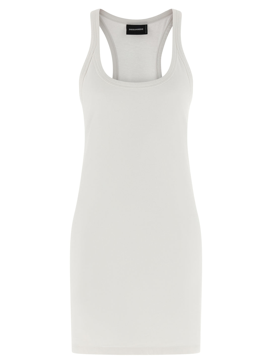 Dsquared² White Cotton Short Dress