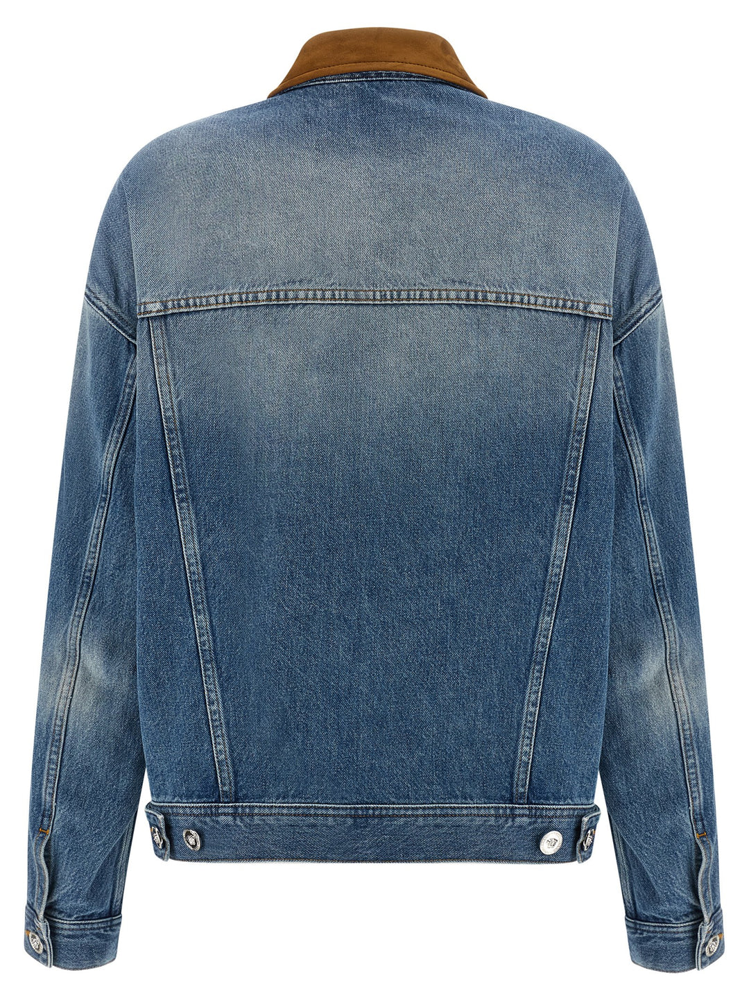 Versace Blue Cotton Denim Jacket