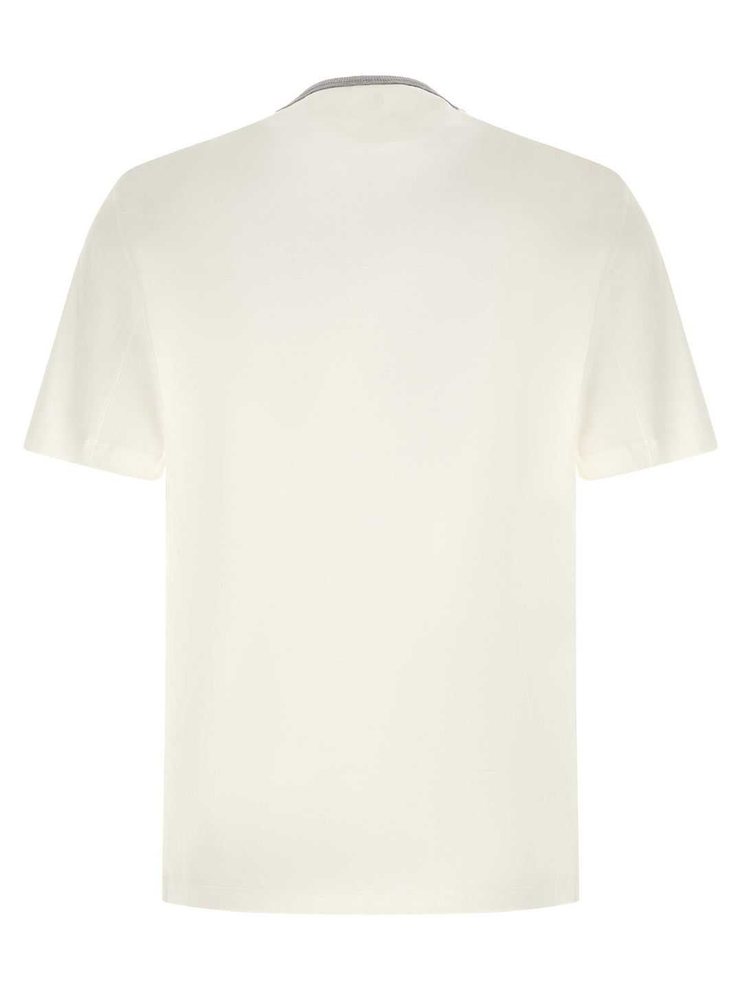 Brunello Cucinelli White Cotton T-Shirt
