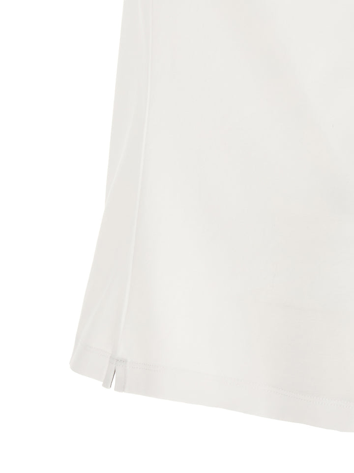 Brunello Cucinelli White Cotton Polo Shirt