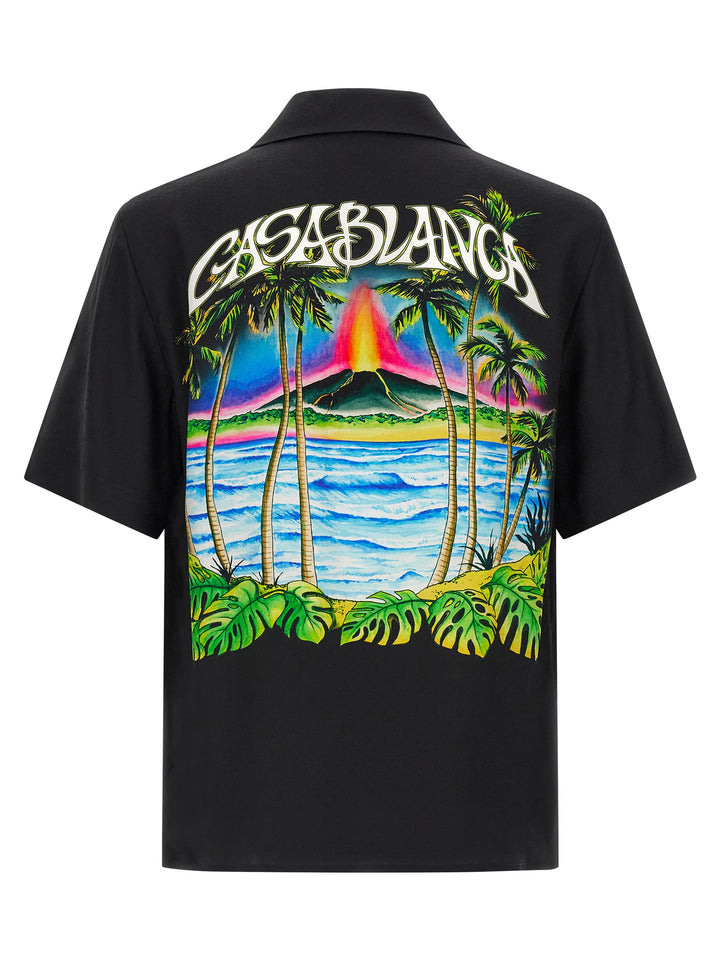 Casablanca Black Silk Blouse