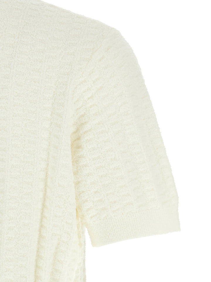 Casablanca White Cotton Polo Shirt