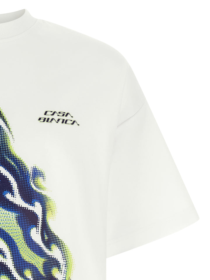 Casablanca White Cotton T-Shirt