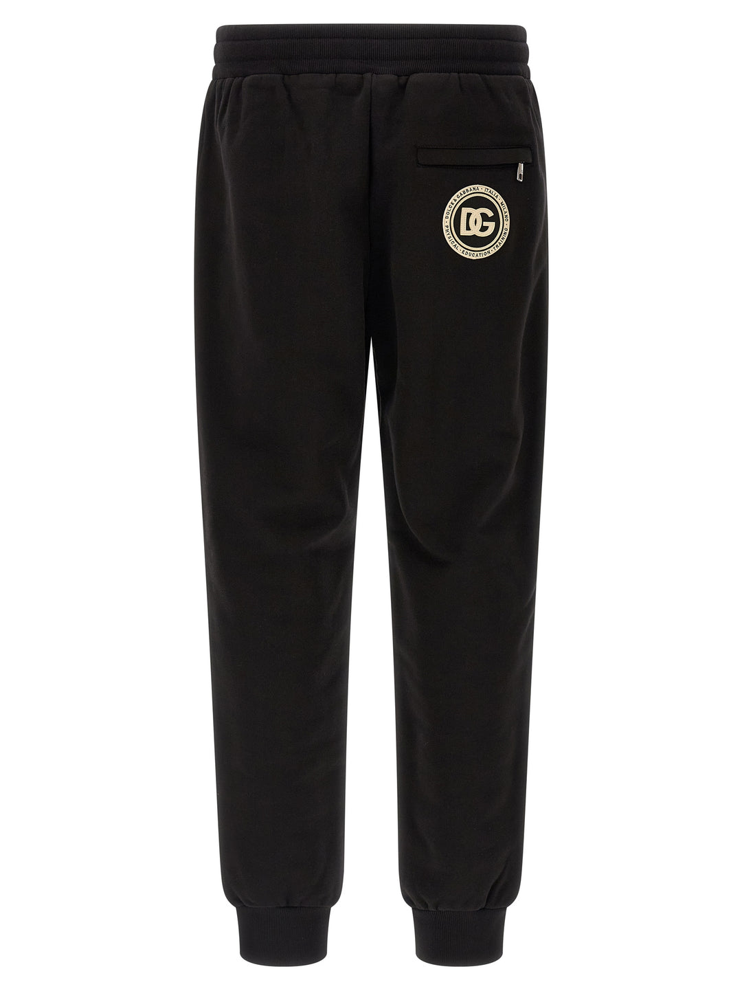 Dolce &amp; Gabbana Black Cotton Joggers (Workout Pants)