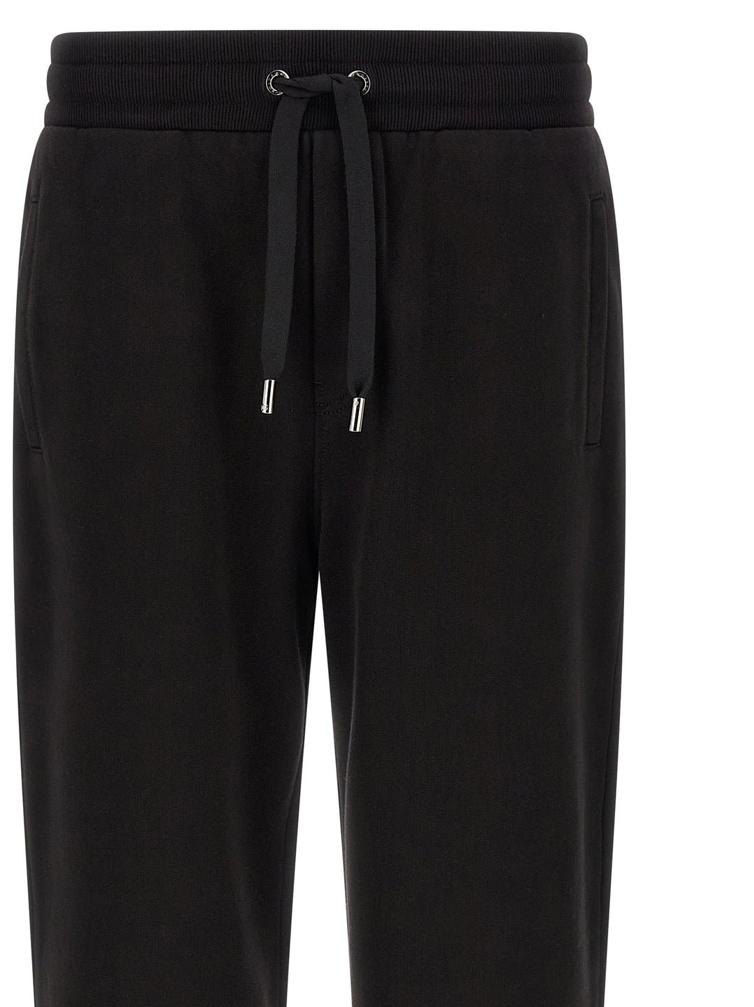 Dolce &amp; Gabbana Black Cotton Joggers (Workout Pants)