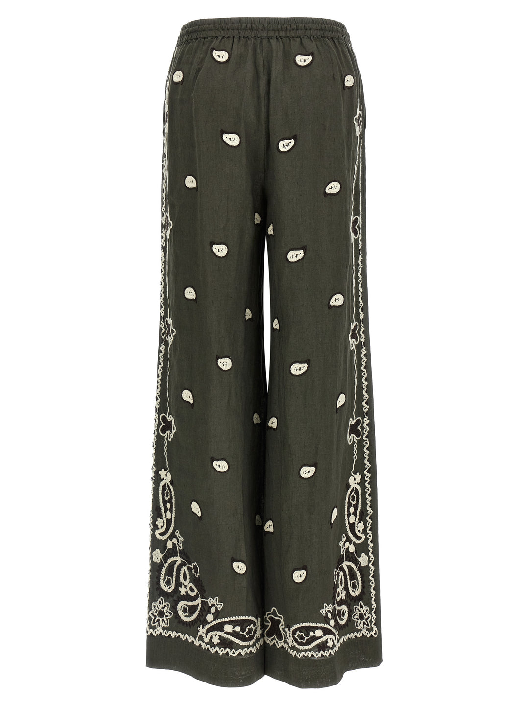 P.A.R.O.S.H. Bicolor Linen Casual Pants