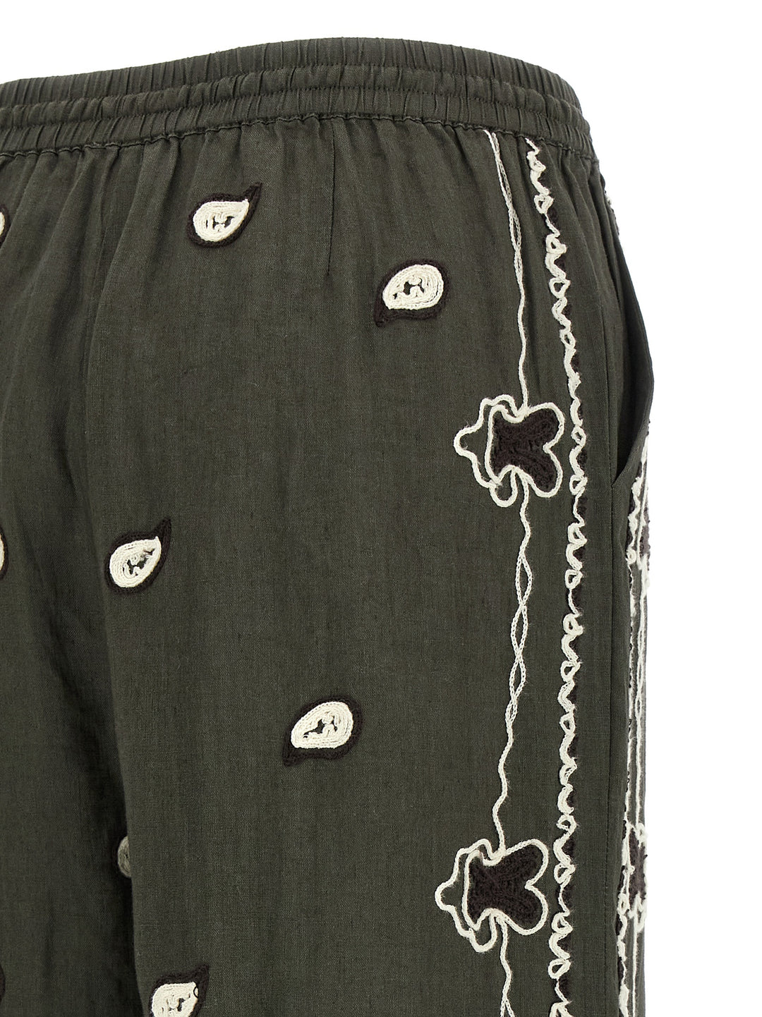 P.A.R.O.S.H. Bicolor Linen Casual Pants