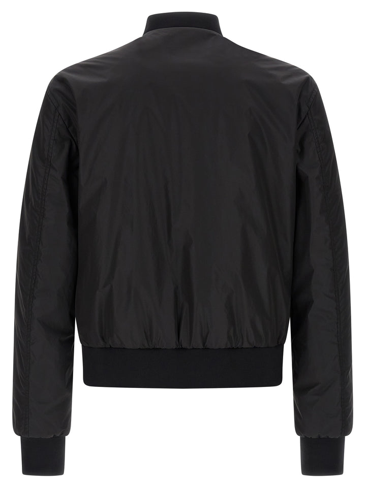 Dolce &amp; Gabbana Black Polyamide Bomber