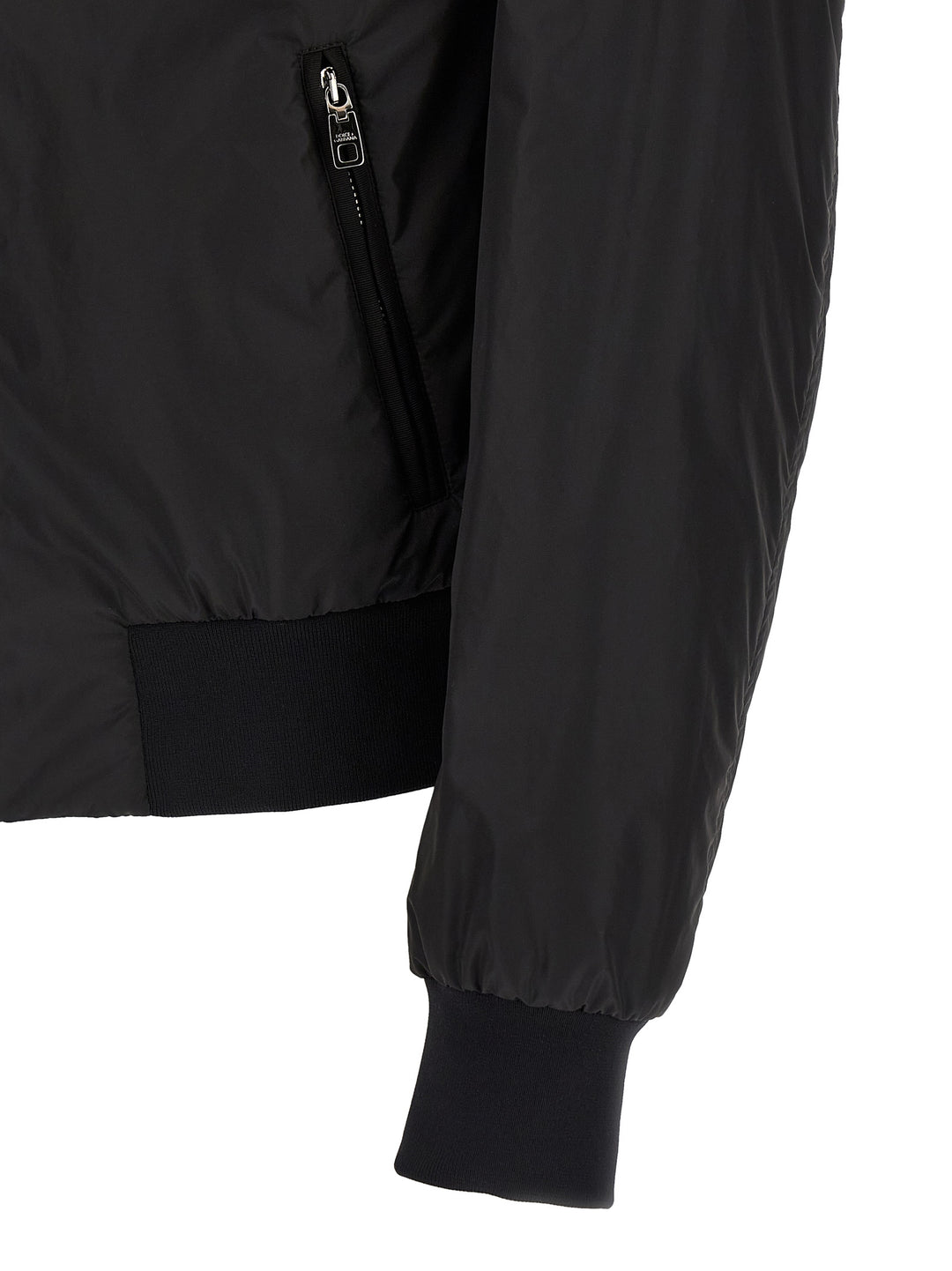 Dolce &amp; Gabbana Black Polyamide Bomber