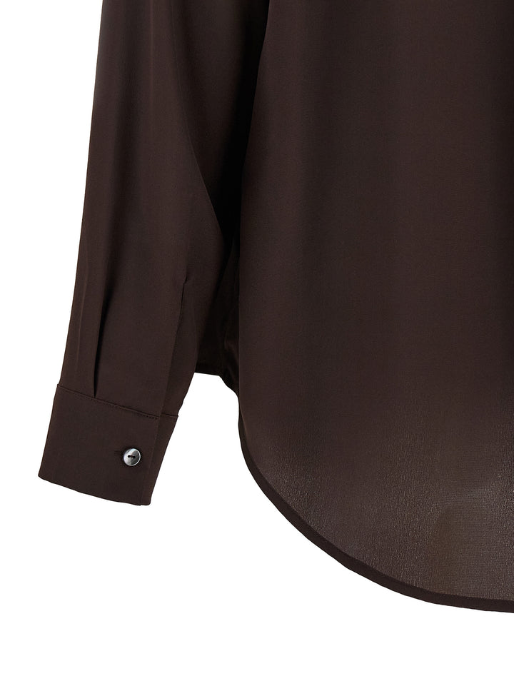P.A.R.O.S.H. Brown Silk Blouse