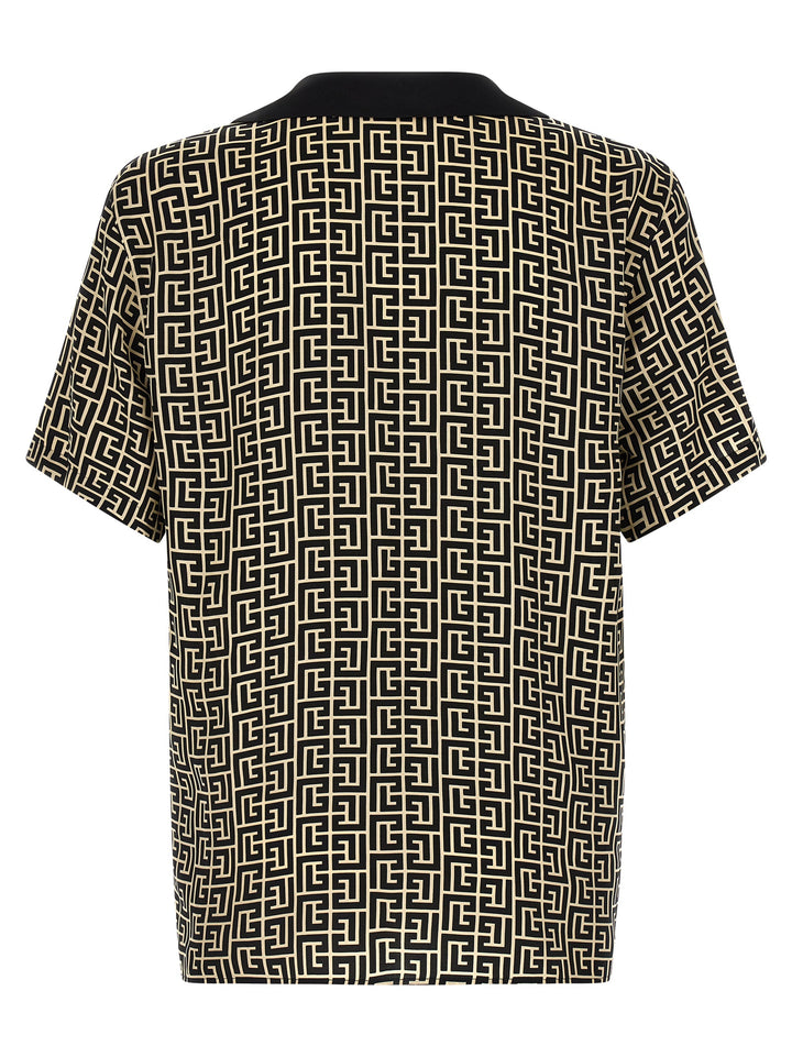 Balmain Bicolor Viscose Blouse