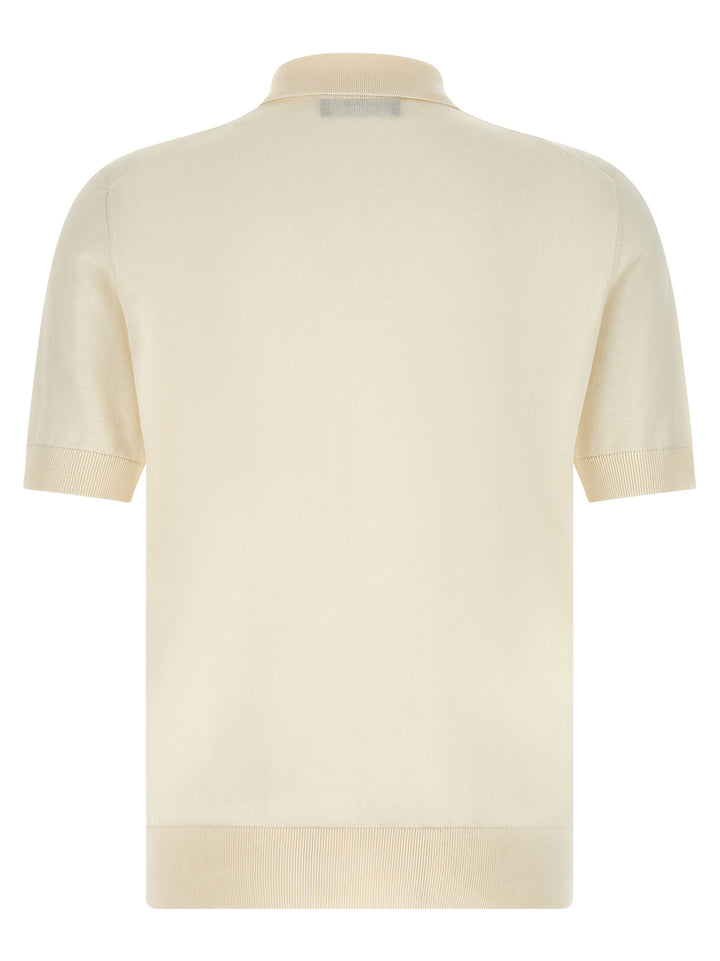 Dolce &amp; Gabbana White Cotton Polo Shirt