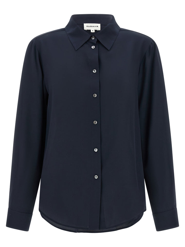 P.A.R.O.S.H. Blue Silk Blouse