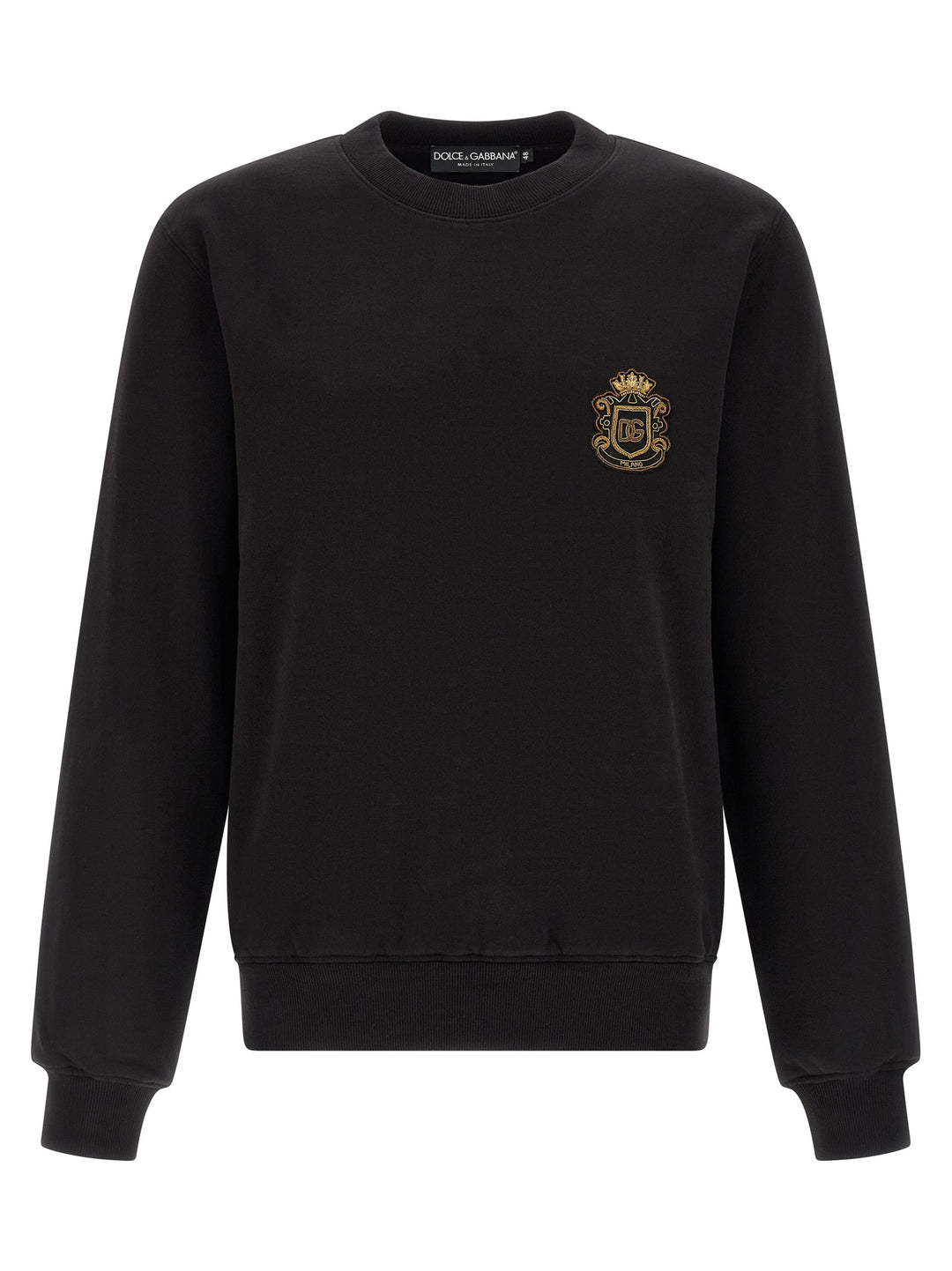Dolce &amp; Gabbana Black Cotton Sweatshirt