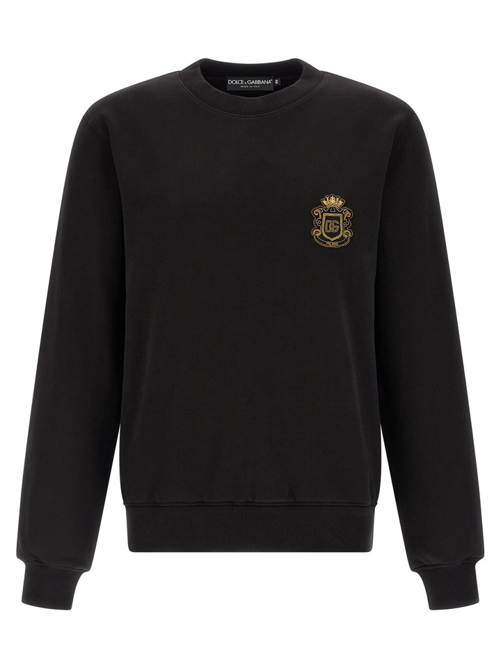 Dolce &amp; Gabbana Black Cotton Sweatshirt