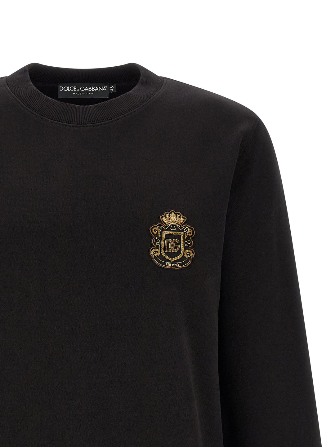Dolce &amp; Gabbana Black Cotton Sweatshirt
