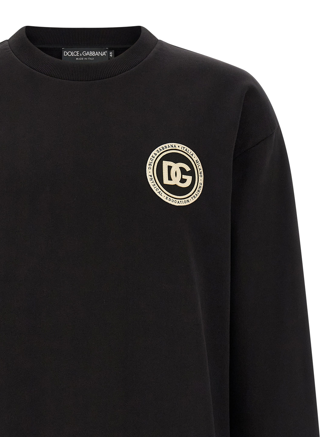 Dolce &amp; Gabbana Black Cotton Sweatshirt