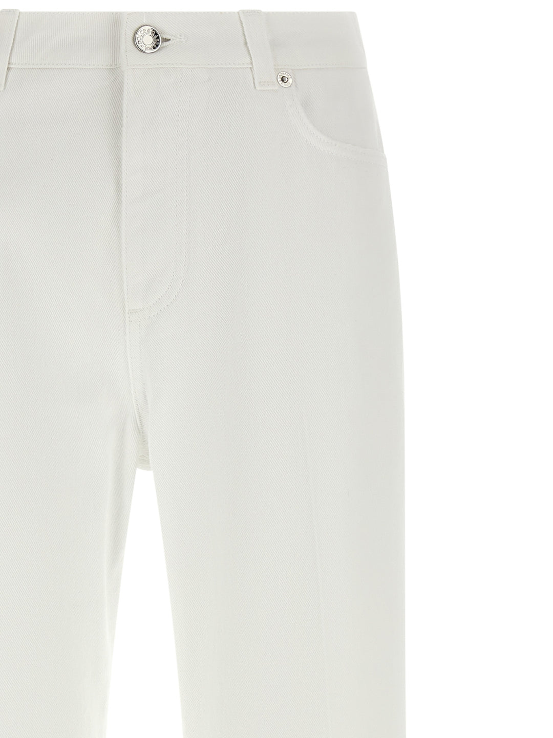 Dolce &amp; Gabbana White Cotton Flared Jeans