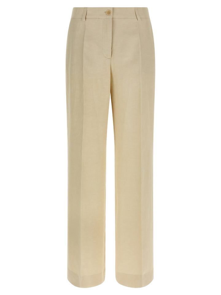 P.A.R.O.S.H. Beige Viscose Casual Pants